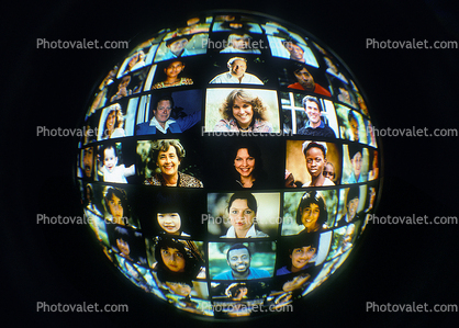 Globe of Faces, Round, Circular, Circle, safety in our universe
