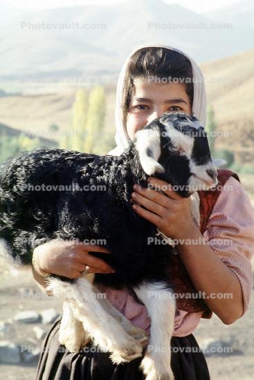 Girl With a Goat, Dougardare, Iran