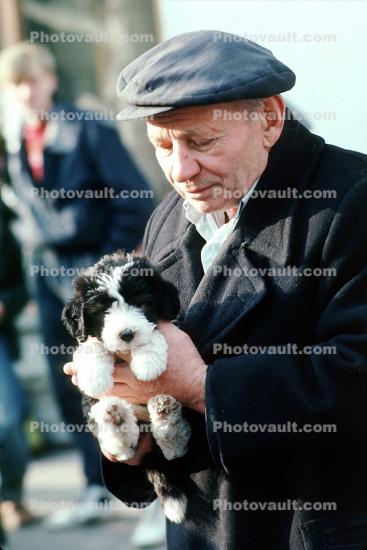Man with Puppy
