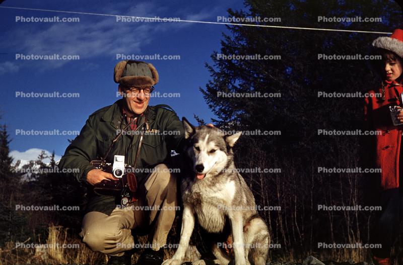 Man with his Camera and Dog, 1950s