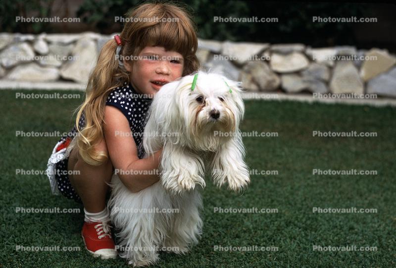 Litle Girl and her Dog