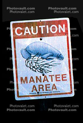 Caution Manatee Area