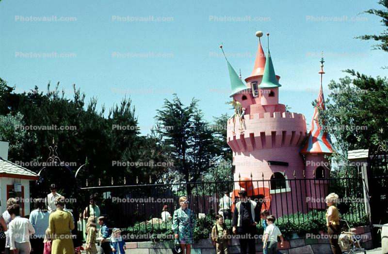 Pink Castle, Tower, fantasy, ornate
