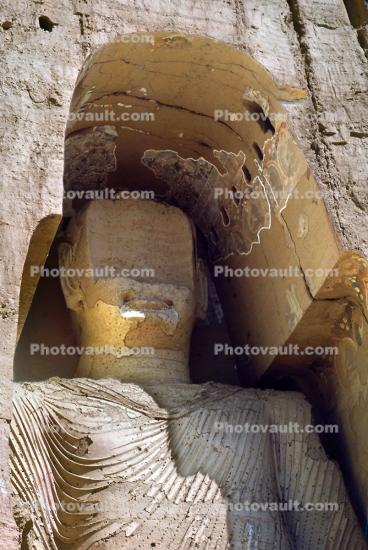 Broken Face of Buddha of Bamiyan, 1974
