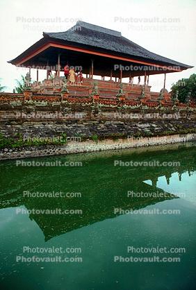 Pond, gardens, reflection, Kerta Gosa Klungkung, Bali Heritage Royal Court, landmark