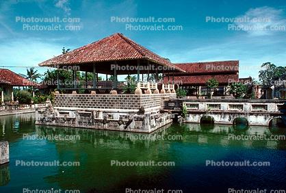 Pond, gardens, Statue, Kerta Gosa Klungkung, Bali Heritage Royal Court, landmark