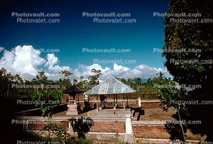 Shrine, clouds, sacred, Island of Bali