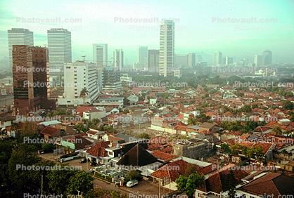 cityscape, skyline, buildings, highrise, high rise, Building, Skyscraper, Jakarta, smog, haze