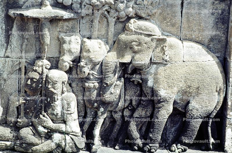 Elephant Rock Carving, bas-relief