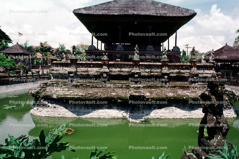 Pond, gardens, Statue, Kerta Gosa Klungkung, Bali Heritage Royal Court, landmark, famous