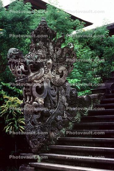Art Center, Museum, statues, steps, stairs, Denpasar Bali