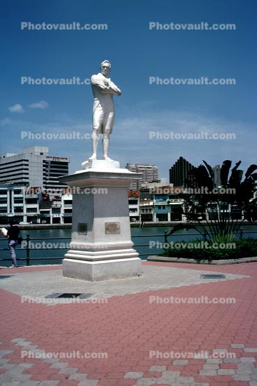 Statue of Sir Thomas Stamford Raffles, Colonial District Singapore, art, artform