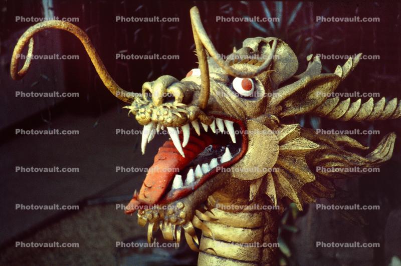 Dragon Face, Head, Teeth, Statue, Ferocious, Vicious