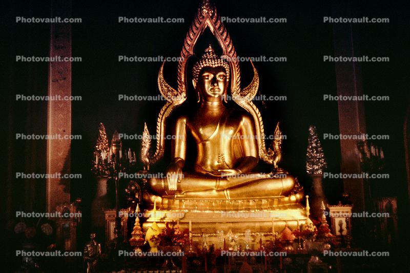 Golden Buddha Statue, shrine, altar