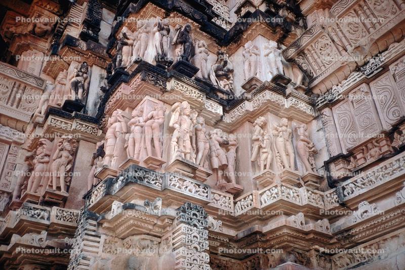 Erotic bar-Relief Carvings, Sun Temple, Konarak, Orissa, 1950s