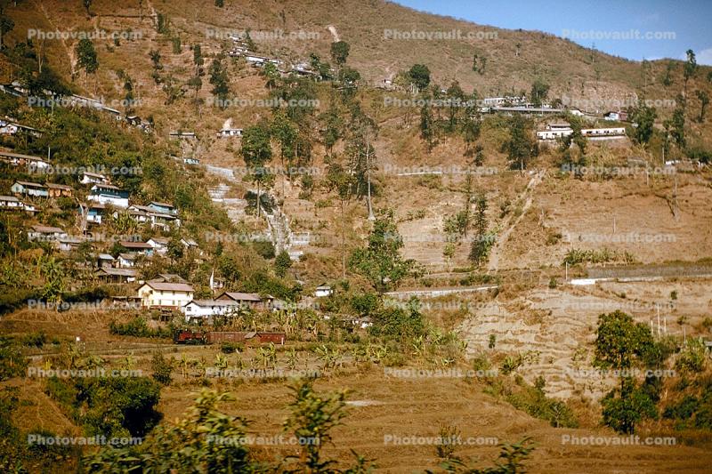 road up to Darjeeling, West Bengal, 1950s
