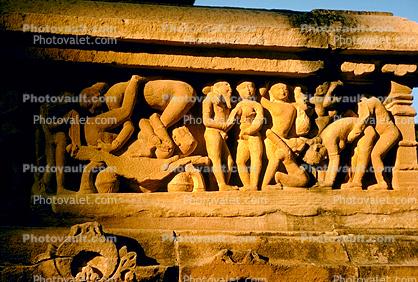 Erotic Carving, Lakshama Temple, 1950s