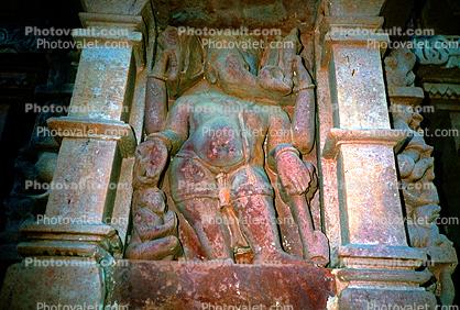 Ganesh, Elephant, carving, bar-relief, Khajuraho, Madhya Pradesh