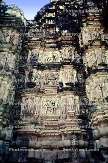 Carvings, Khajuraho, Madhya Pradesh, Temple
