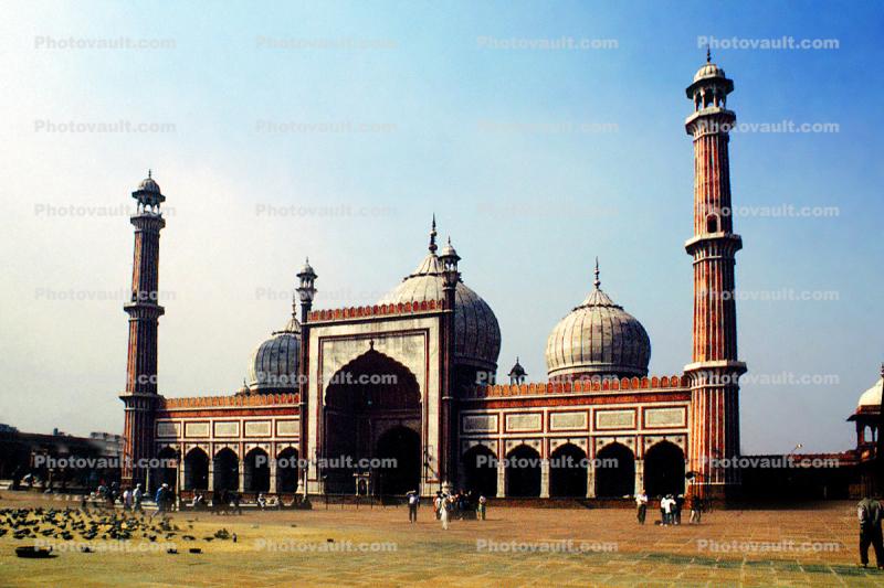 Jama Masjid, Masjid-i Jah n-Num, mosque, building, Old Delhi