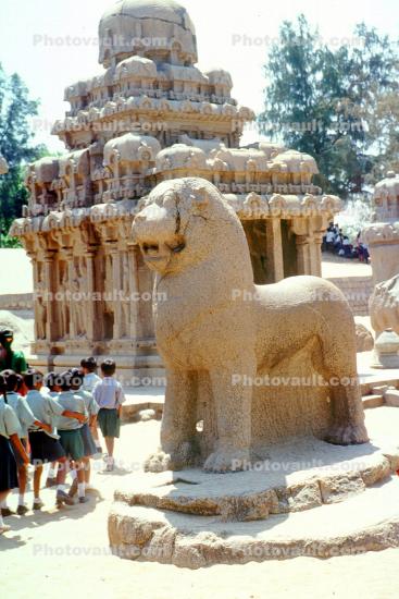 Creature, Stone Carving, Mahabalipuram, Tamil Nadu