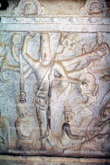 Stone Carving, bar-Relief, Mahabalipuram, Tamil Nadu