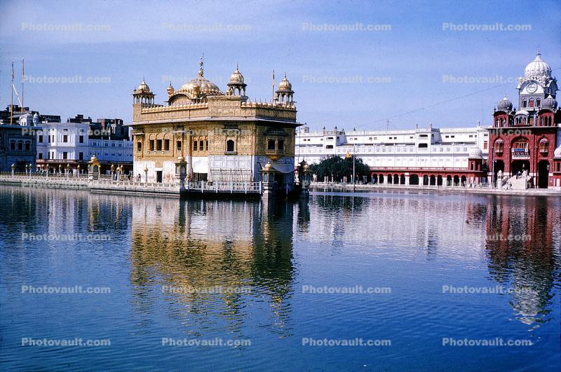 Amritzar Temple, Golden Temple, reflection, water, moat, Sikh