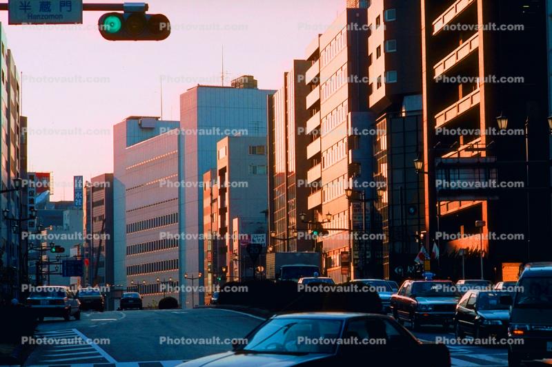 cityscape, buildings, cars, Tokyo