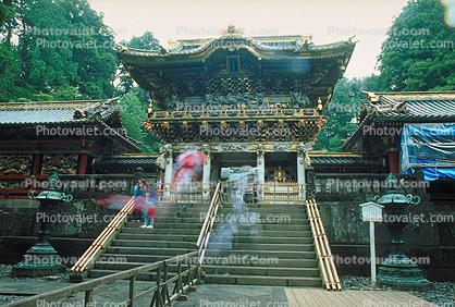 Toshogu Shrine, ornate, building, shrine, opulant, steps, stairs, Nikko