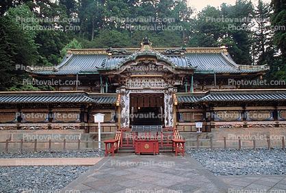 Toshogu Shrine, ornate, building, shrine, steps, stairs, temple, Nikko