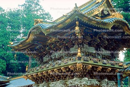Toshogu Shrine, ornate, building, shrine, temple, Nikko, opulant