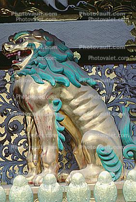 Lion, dragon, dog, Toshogu Shrine, Nikko