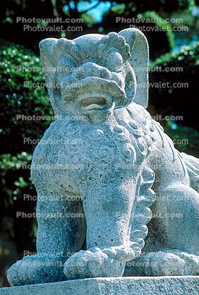 Dragon, Dog, Stone Statue, Gotemba