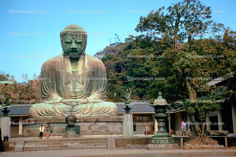 The Buddha at Kamakura, Kanagawa Prefecture, Japan, Statue, 1950s