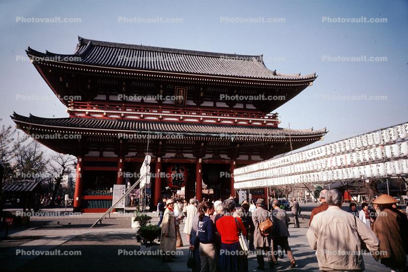 Asa Kusa Kannon Temple, pagoda, building, people, sacred