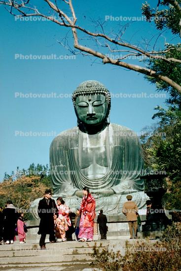 The Buddha at Kamakura, Kanagawa Prefecture, Japan, Statue, 1952, 1950s