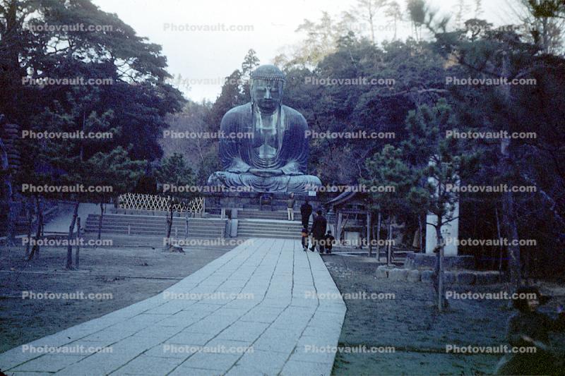 The Buddha at Kamakura, Kanagawa Prefecture, Japan, Statue, January 1951