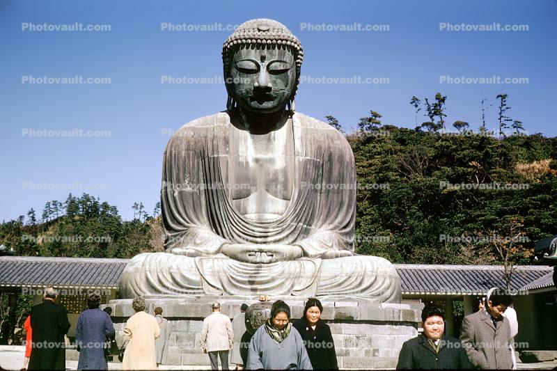 The Buddha at Kamakura, Kanagawa Prefecture, Japan, Statue, Landmark, May 1964