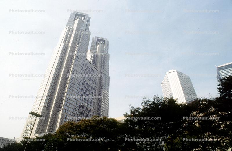 Tokyo Metropolitan Government Building, Shinjuku district, Twin Towers, skyscraper
