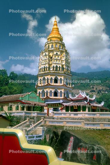 tower, Kek Lok Si Temple, "Temple of Supreme Bliss", "Temple of Sukhavati", Buddhist temple, building, Penang, 1950s