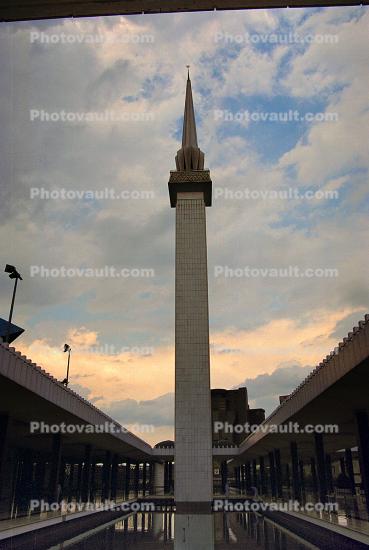 The minaret of the National Mosque, Kuala Lumpur