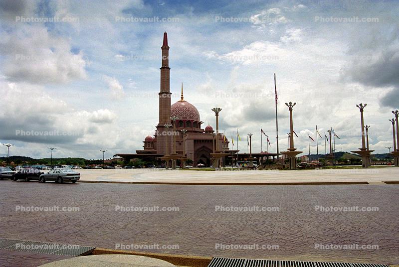Putra Mosque, Putrajaya, building, landmark