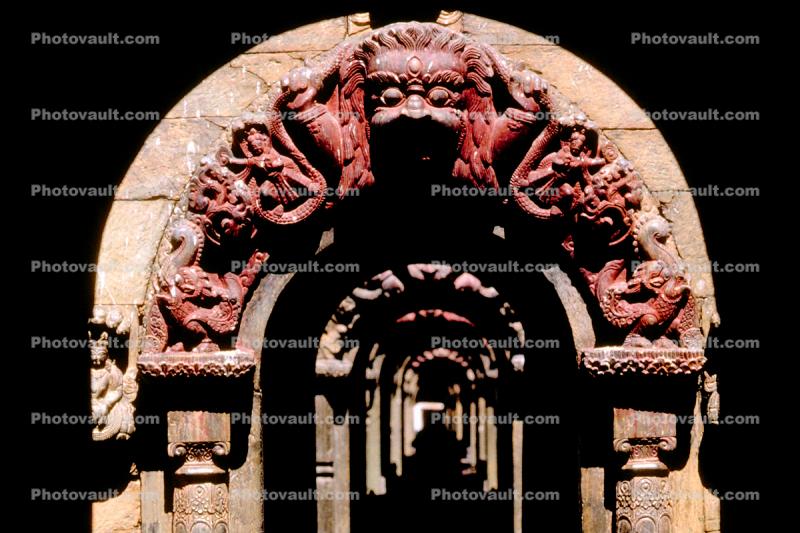 Shrine, bas-relief, statues, Hanuman, Kathmandu, statue, Deity