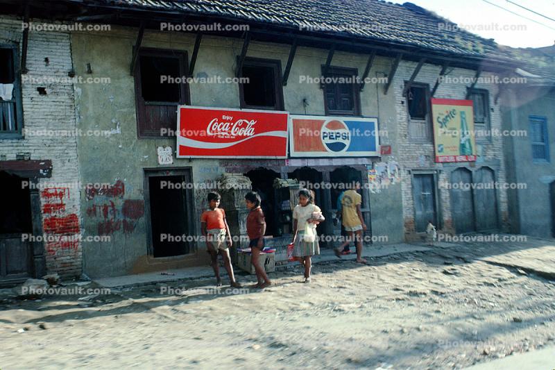 Coca Cola, Pepsi, building, Kathmandu