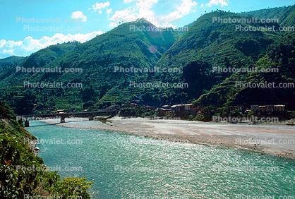 River, Hills, Mountains, Araniko Highway