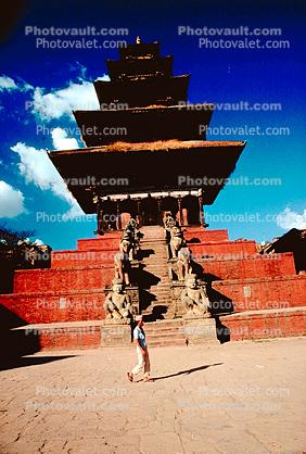 Nyatapola Temple, Bhaktapur, dedicated to the goddess Siddhi Lakshmi, or Siddhi Laxmi
