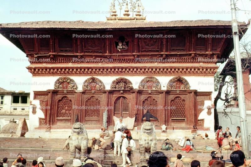 Temple, Dragons, Woodwork, Kathmandu