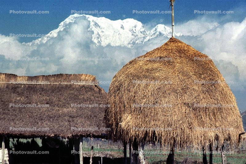 Grass Thatched building, Annapurna Sancuary, building, Sod