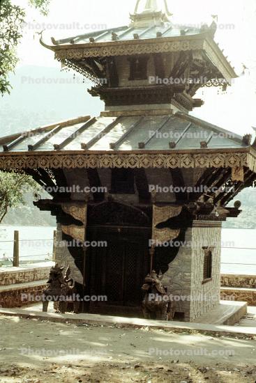 Temple, Pagoda, sacred building, Pokhara