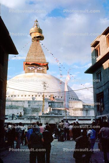 Boudhanath Stupa, Dome, Sacred Place, Kathmandu, Buddhist Shrine, temple, building